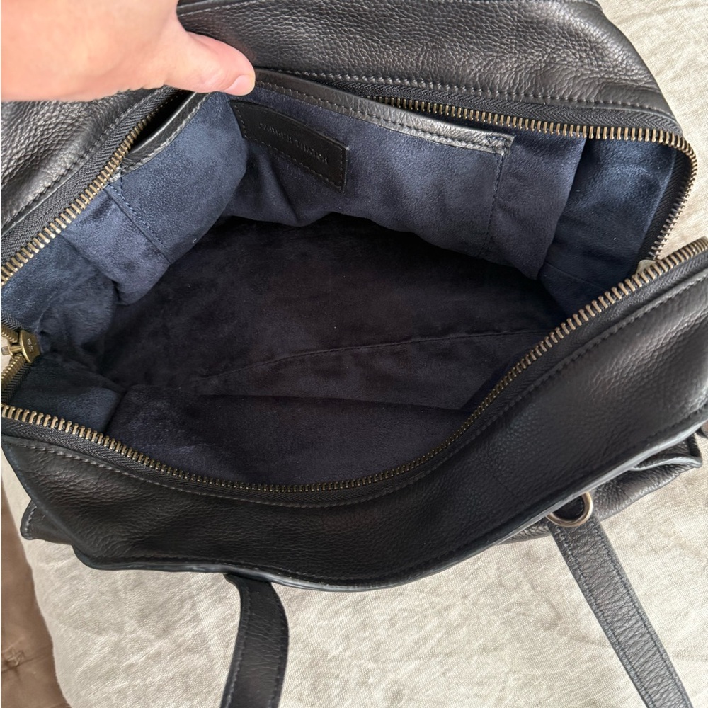 Medium Jack Heritage Leather Bag - Black - Picture 2 of 4